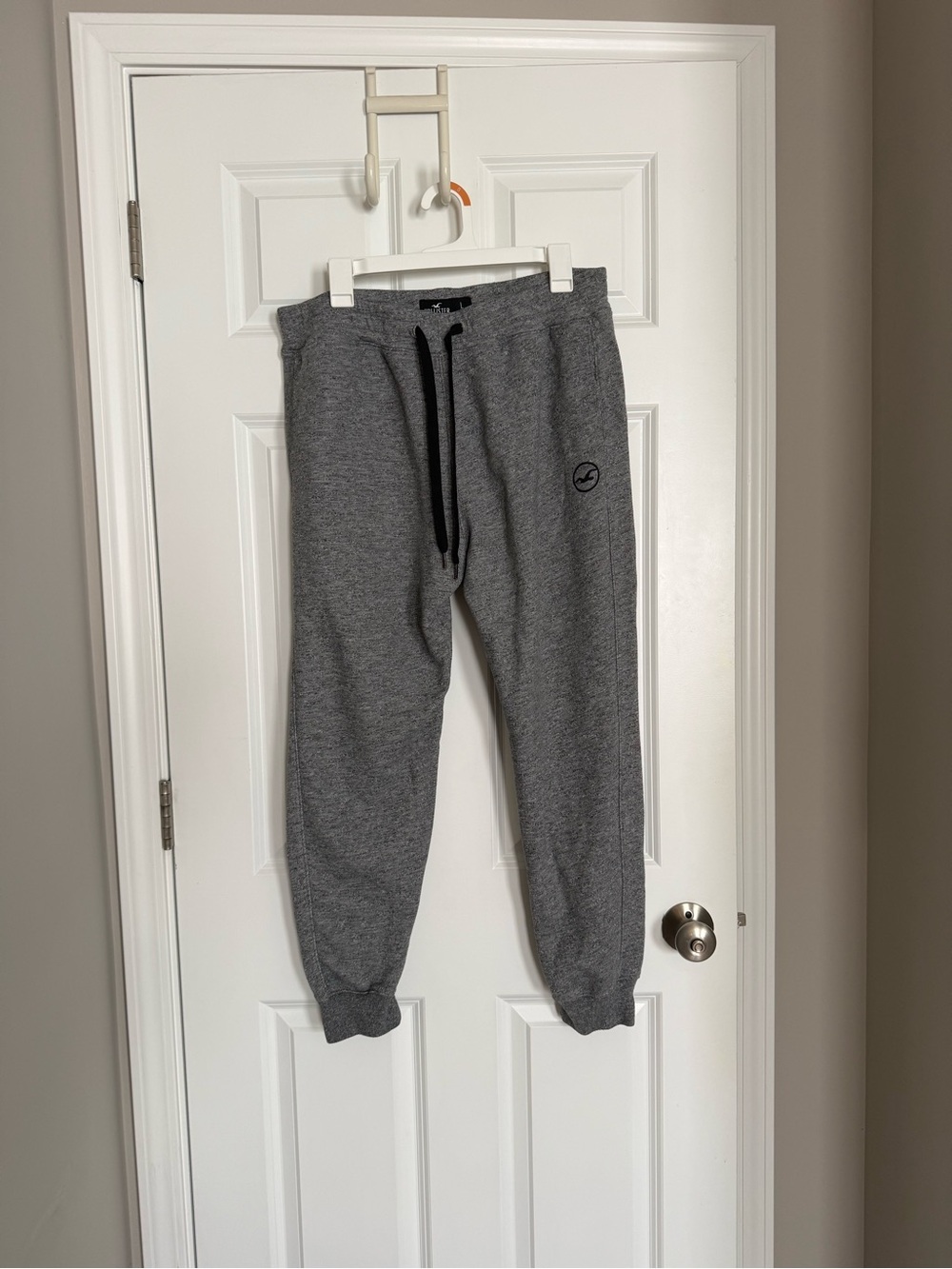 Hollister Gray Drawstring Jogger Sweatpants